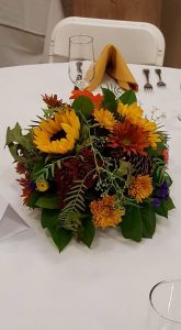 Table center piece flowers; for sale after event