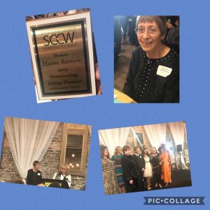 SCCW 2019 Outstanding Living Pioneer, Hanna Renning; active Branch member