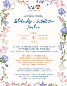 May 3, 2025, Branch Scholarship/Installation Luncheon